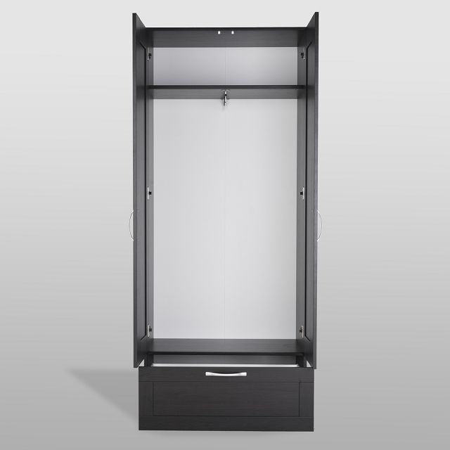 шкаф СИРИУС 2 двери и 1 782x1900x412мм ЛДСП ящик венге