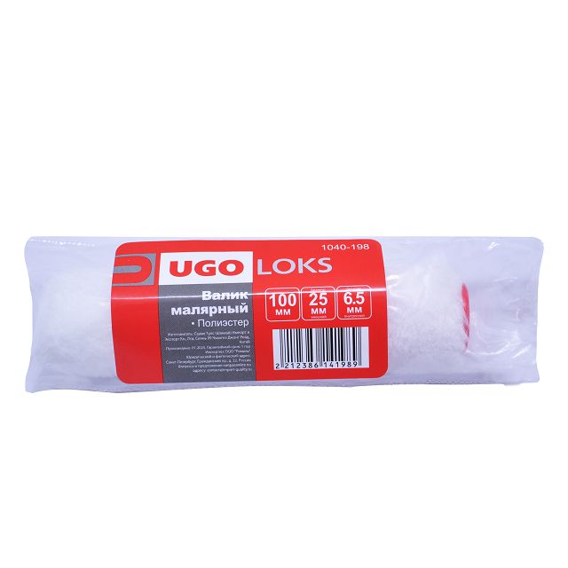 валик UGO LOKS полиэстер 100мм ворс 4мм отв.6,5мм, арт.1040-198