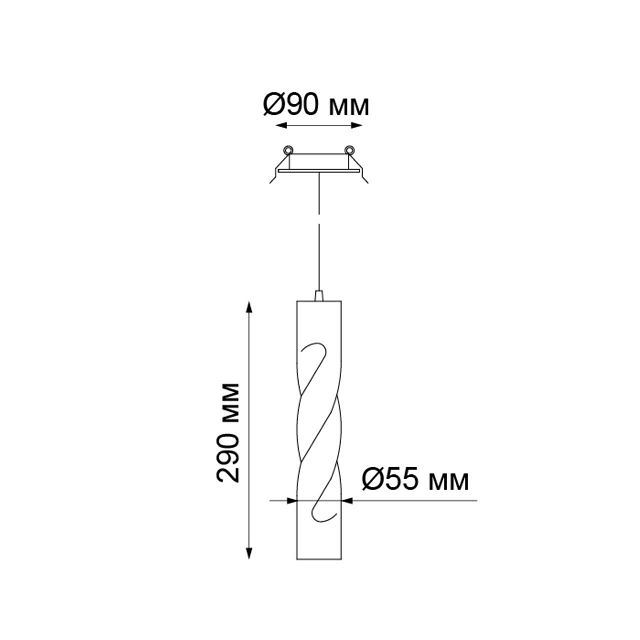 светильник встраиваемый Novotech Arte 357902 1 х LED х 12 Вт, черный