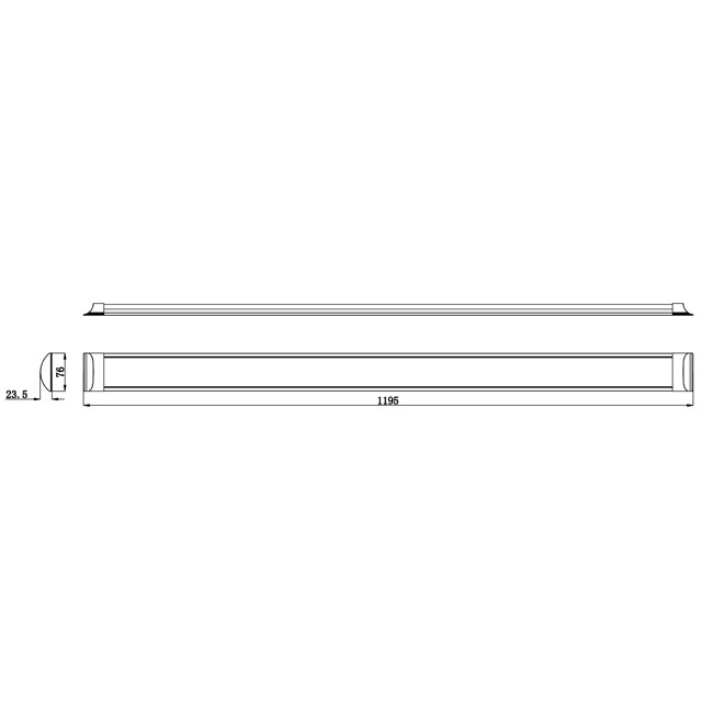 светильник линейный ЭРА LED SPO 236 36Вт 4000K 1200мм матовый