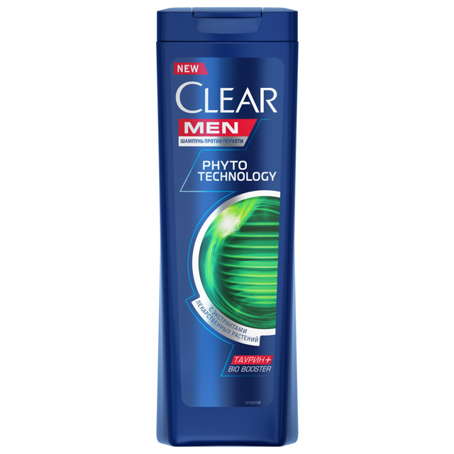 шампунь CLEAR Men Phytotechnology против перхоти 400мл мужской