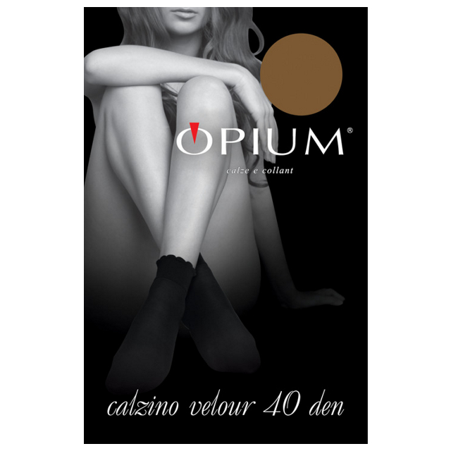 носки OPIUM Clazino velour 40den nero