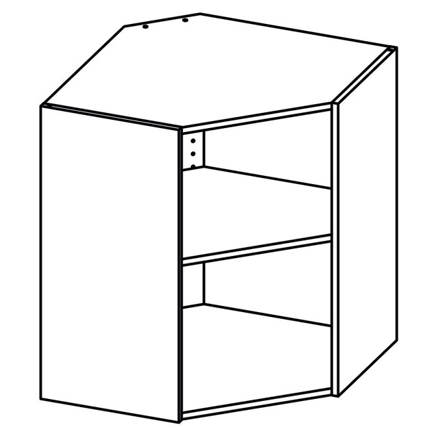 каркас шкафа навесного 610x720х610мм белый