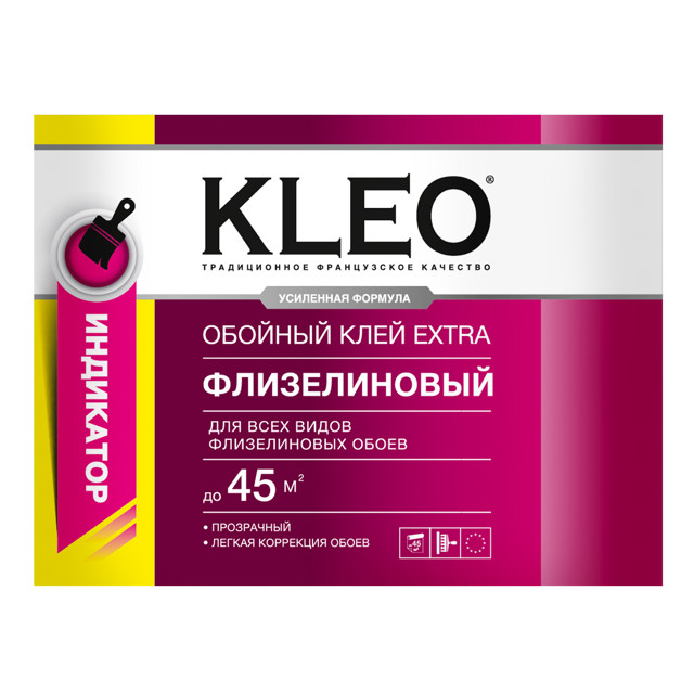 клей обойный KLEO EXTRA 45 флизелиновый с индикатором 425г, арт.030 EXTRA 45 Инд