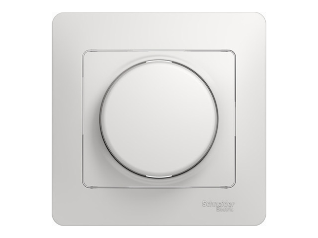 диммер поворотный SCHNEIDER ELECTRIC Glossa 300 Вт, белый