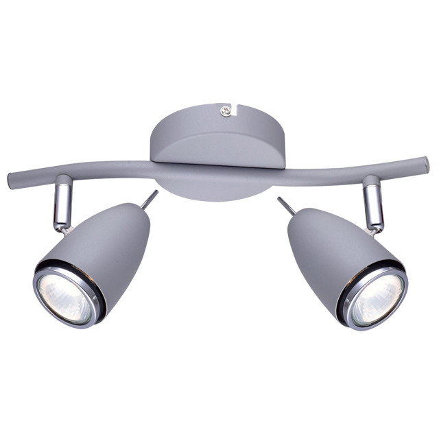 спот ARTE LAMP Regista 2x50Вт GU10 металл серый