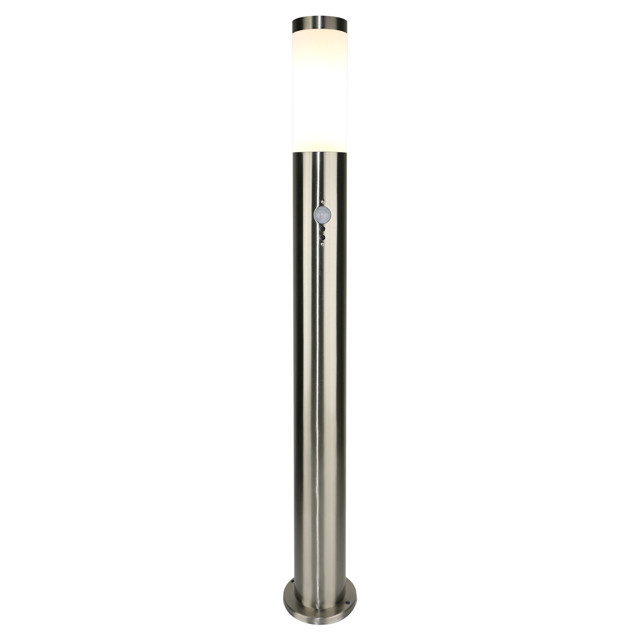 светильник уличный наземный ESCADA Galena E27 1х25Вт 80см IP44 с д/движения хром