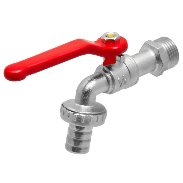 кран шаровой MPF водоразборный штуцер 1/2" ручка LIGHT