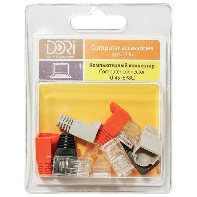 коннектор компьютерный DORI RJ45 (8P8C) защитные колпачки 6шт