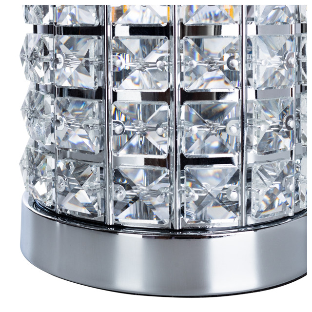 лампа настольная ARTE LAMP Louis E14 40Вт хром  хрусталь