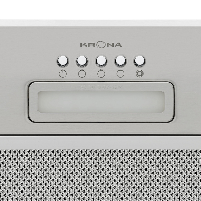 вытяжка полновстраиваемая KRONA AMELI LIGHT 600 INOX PB 60 см 633куб нерж.