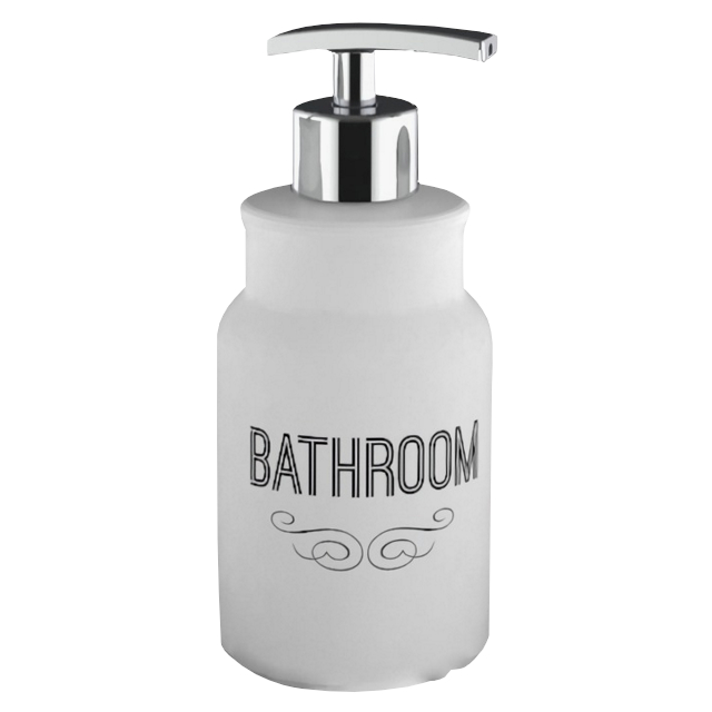 дозатор для жидкого мыла  VITARTA Bathroom white керамика пластик белый