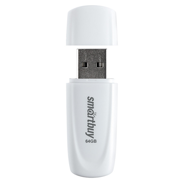 флеш-накопитель USB SMARTBUY 64GB Scout White белый