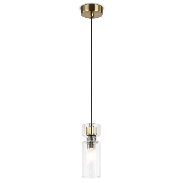 светильник подвесной AMBRELLA High Light E14 40Вт черный/латунь/прозрачный