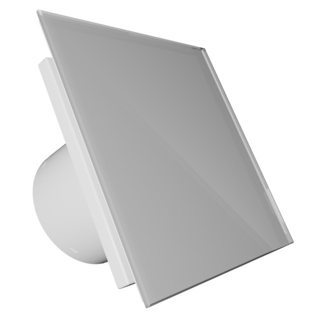 панель декоративная для вентилятора ERA Aeon D100/125 179х179мм стекло Lacobel silver clear