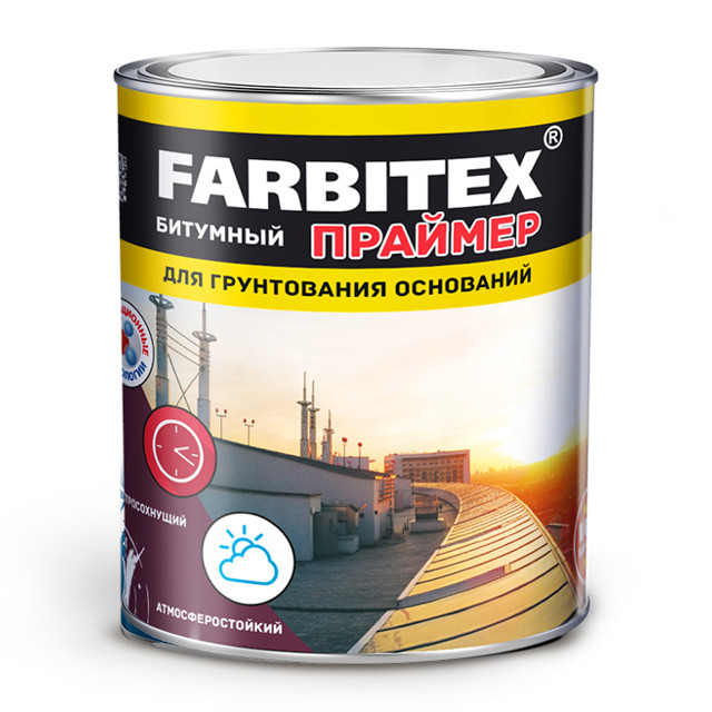 праймер для грунтования FARBITEX битумный 3,5кг, арт.4300003451