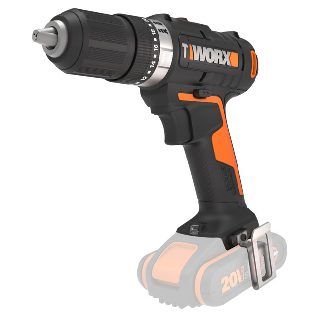 дрель-шуруповерт ударная WORX WX370.9 50Нм 20В Li-Ion без АКБ и ЗУ