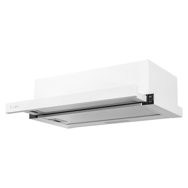 вытяжка встраиваемая LEX HIDE 600 WH  60см 550куб белый