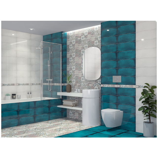 плитка настенная AZORI Eclipse indigo 20,1х50,5 синий