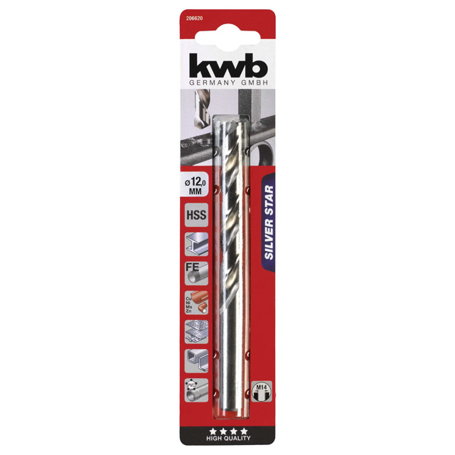 сверло по металлу KWB SILVER STAR 12х150мм