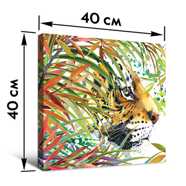 постер ТИГР канвас 400х400мм