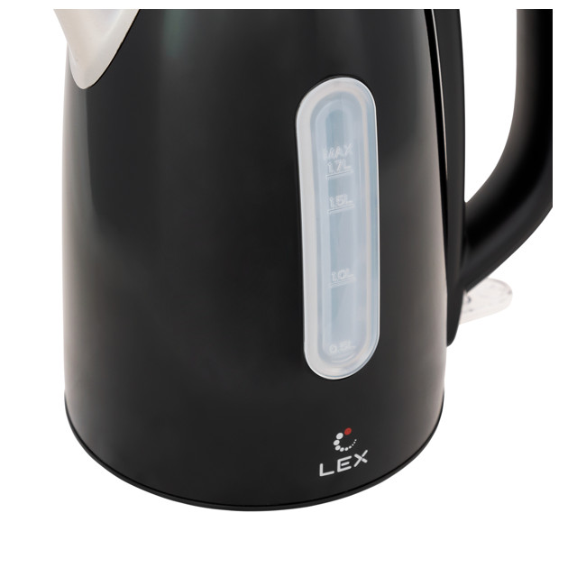 чайник LEX LX 30017-2 2200Вт 1,7л металл черный