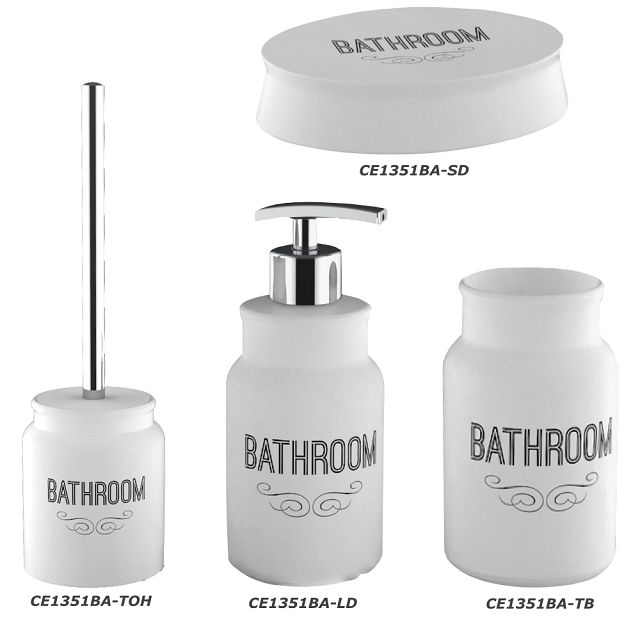 дозатор для жидкого мыла  VITARTA Bathroom white керамика пластик белый