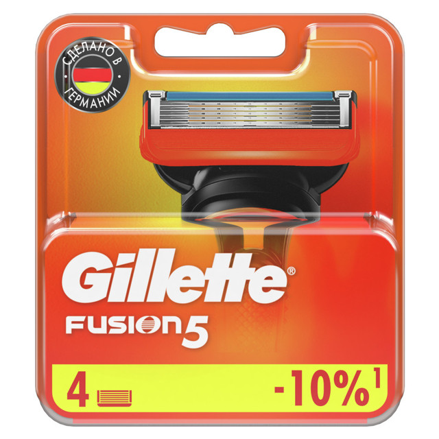 кассеты GILLETTE Fusion 4шт