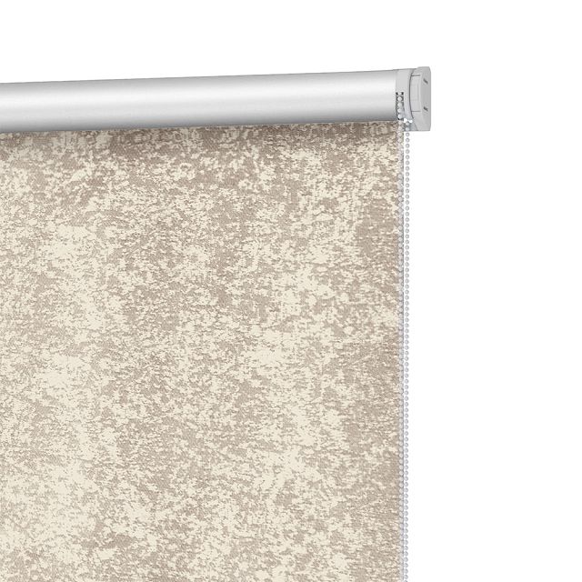 штора рулонная DECOFEST Марбл блэкаут 120х160см бежевая, арт.152.221