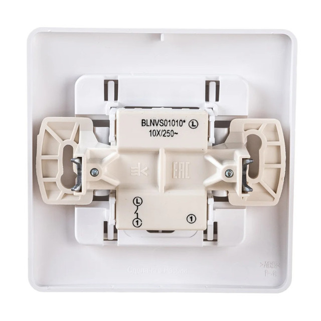 выключатель 1 клавишный SYSTEME ELECTRIC Blanca (cх.1) 10А 250В белый