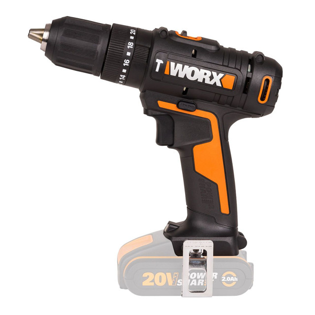 дрель-шуруповерт ударная WORX WX370.9 50Нм 20В Li-Ion без АКБ и ЗУ