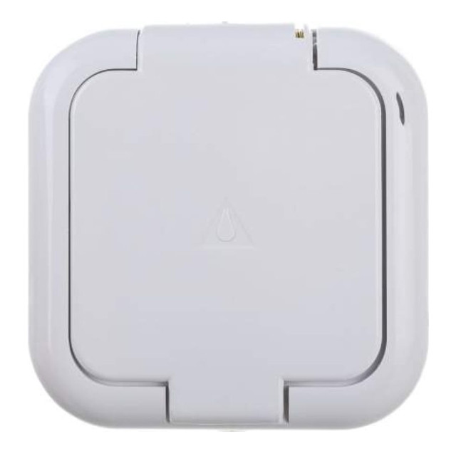 розетка 1 пост BYLECTRICA 16А IP44 б/з белый