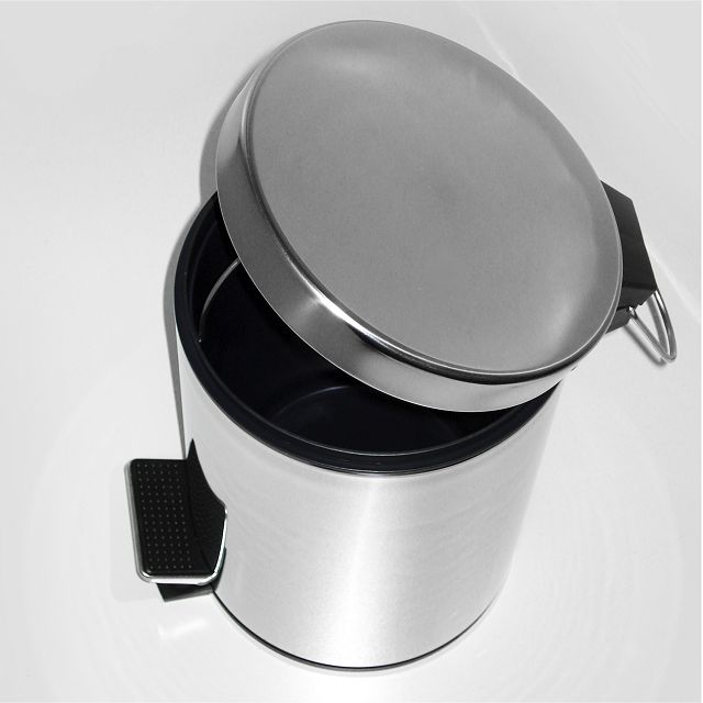 ведро для мусора WASSERKRAFT K-635 хром 5L