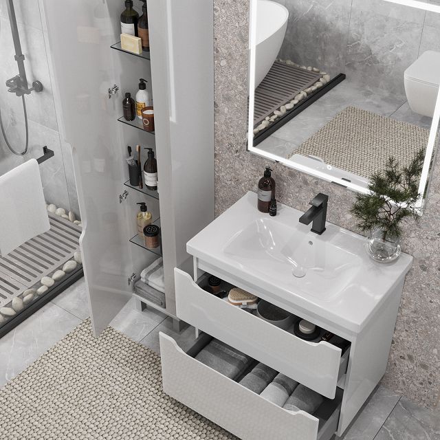 тумба для ванной SanStar Lanciano 60 см с раковиной Грейс 60 см