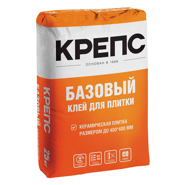 клей плиточный КРЕПС Базовый 25кг