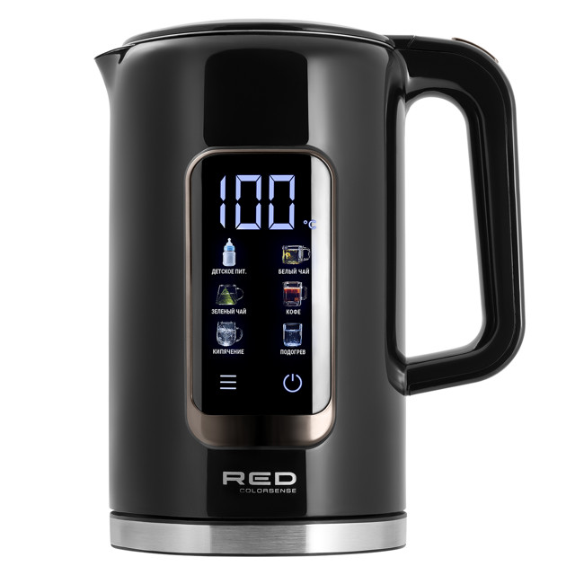 чайник RED SOLUTION AM120D 2000Вт 1,7л  металл/пластик черный
