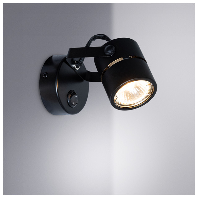 спот ARTE LAMP Mizar GU10 1х50Вт металл черный