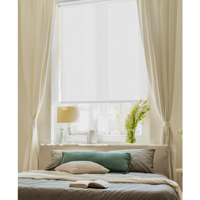 штора рулонная GARDEN Шантунг 50x170см белая, арт.537881050/170V1