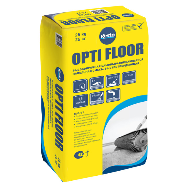 ровнитель для внутр.работ KESTO Opti Floor ручн. машинн. самовыравн. 25кг