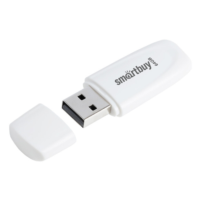 флеш-накопитель USB SMARTBUY 64GB Scout White белый