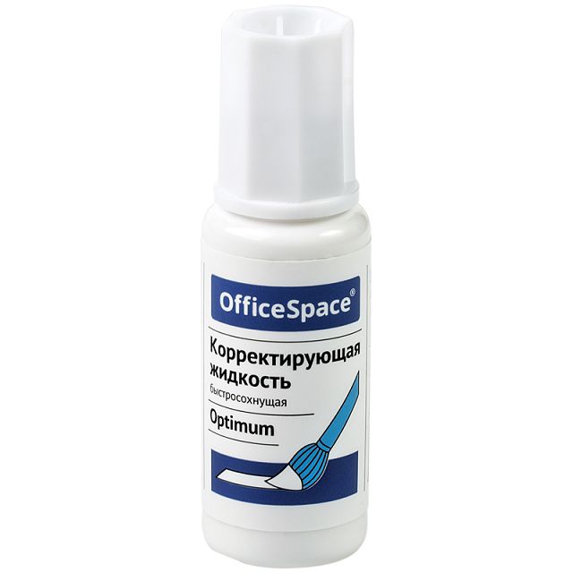корректирующая жидкость OFFICESPACE Optimum 15мл на химической основе с кистью