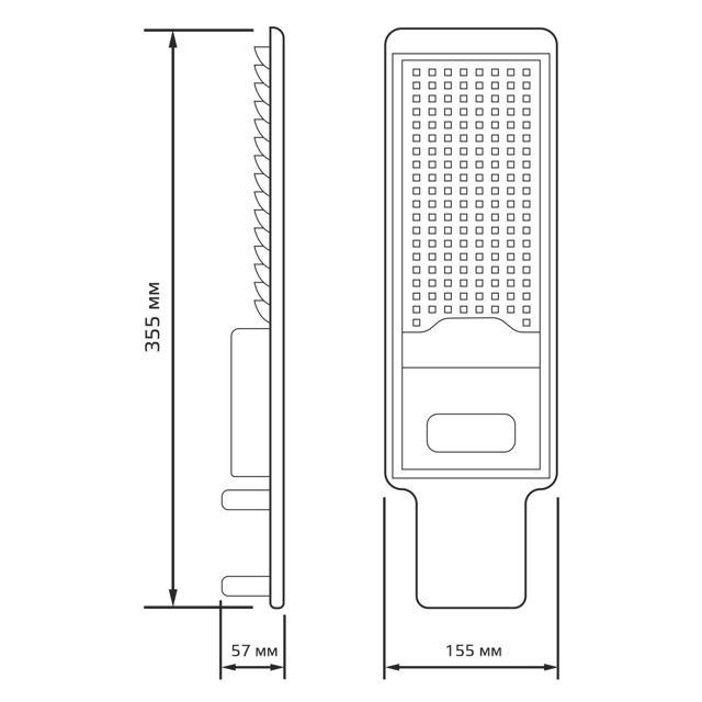 светильник уличный GAUSS Avenue 50Вт LED 5000Лм 5000K алюминий