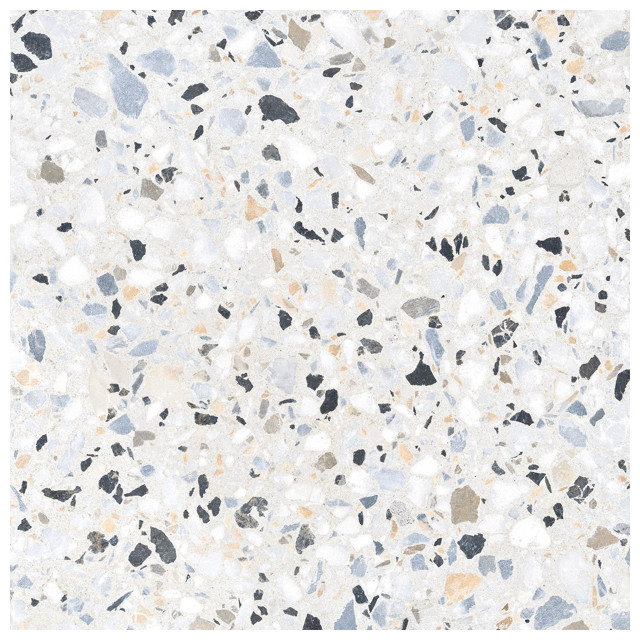 керамогранит ALMA CERAMICA Terrazzo 57х57 серый лаппатированная