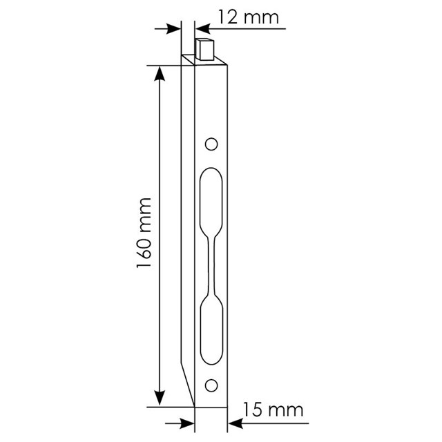 задвижка MORELLI L160 SN 160мм никель