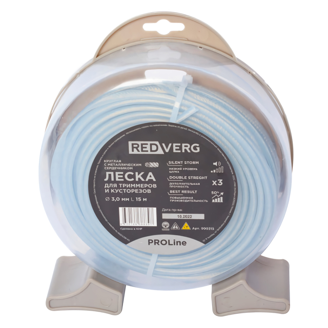 леска для триммера REDVERG PROLine 3,0мм 15м круг с металлическим сердечником леска для триммера REDVERG PROLine 3,0мм 15м круг с металлическим сердечником