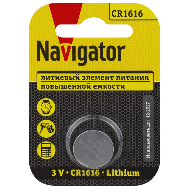 батарейка NAVIGATOR CR1616 1шт