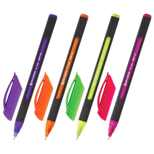 ручка шариковая масляная BRAUBERG Extra Glide Soft Color 0,35мм синий