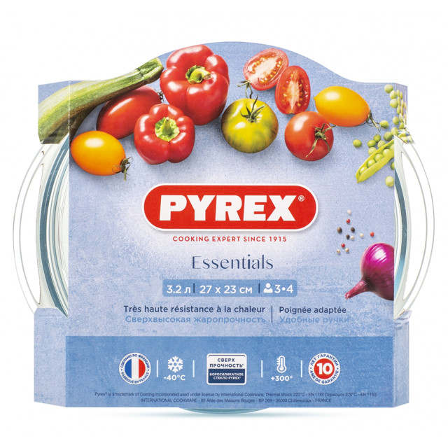 кастрюля PYREX Essentials 3,2л 23см жаропрочное стекло