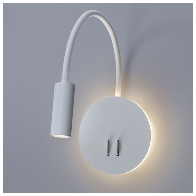 бра ARTE LAMP Electra 1х9Вт LED металл крашенный белый
