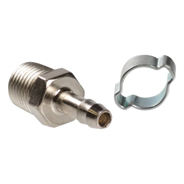 переходник FUBAG 1/4"M на елочку 6мм с обжимным кольцом 6x11мм